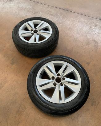 2 Cerchi e gomme volkswagen golf 8 16 pollici