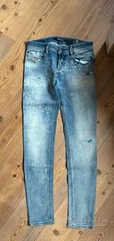 Jeans in denim Diesel “Sleenker”