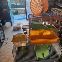 2 gabbie criceti +2 zanzariere elettriche