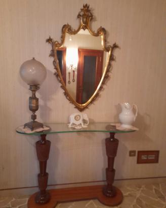 Consolle ingresso + specchiera anni '60