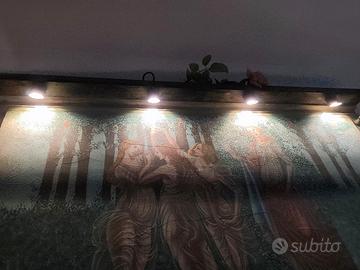 Grande Specchiera Dipinta a Mano e Illuminata 
