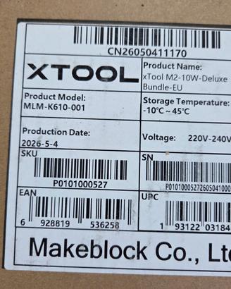 Incisore laser X tool m2   deluxe  nuovo!