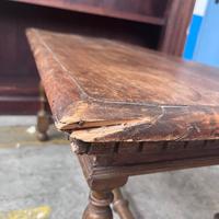 Tavolo Basso in Legno Massello Gambe Tornite