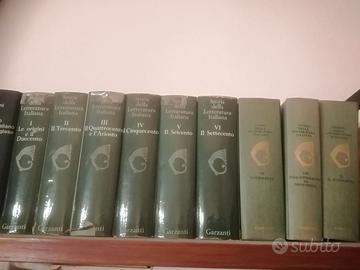 Storia della letteratura italiana 9 volumi
