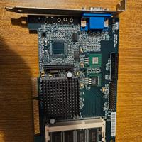 scheda video AGP Matrox G2+/Msda/8B, usato testato