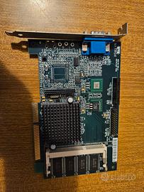 scheda video AGP Matrox G2+/Msda/8B, usato testato