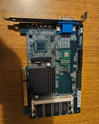scheda video AGP Matrox G2+/Msda/8B, usato testato