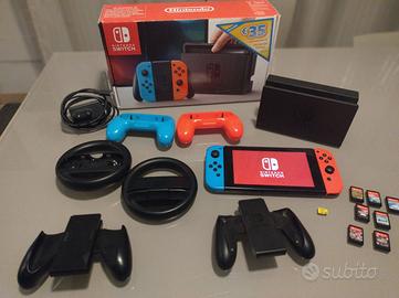 Nintendo Switch V1 + 7 Giochi + microSD 256
