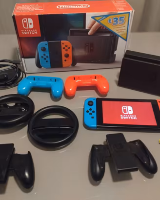 Nintendo Switch V1 + 7 Giochi + microSD 256