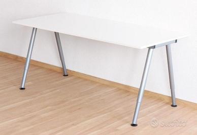 Scrivania ufficio 160x80 struttura in metallo