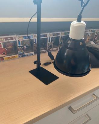 Portalampade e supporto per lampade terrari