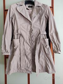 giacca trench beige TG 46 