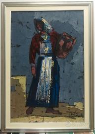 Quadro di Umberto Spera “Donna con anfora"