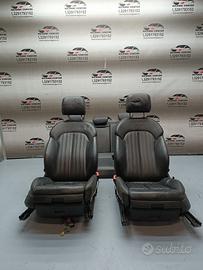 Set sedili in pelle nera audi a6 4g c7 s-line 2014