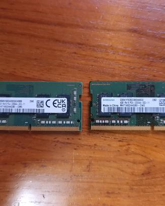 2x Samsung RAM 4GB DDR4