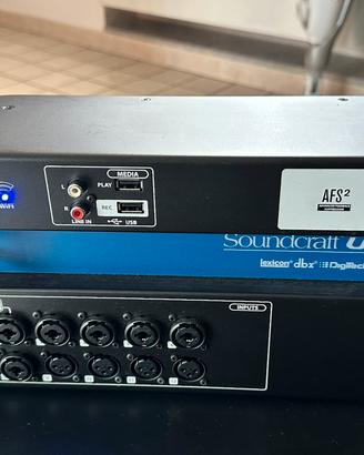 Mixer digitale Soundcraft Ui16 con case PROEL