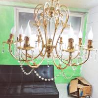 lampadario con 8 luci con Swarovski 