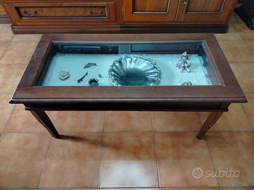 tavolino da salotto con piano in vetro,