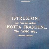 Isotta  fraschini motore asso 750, manuale 1931