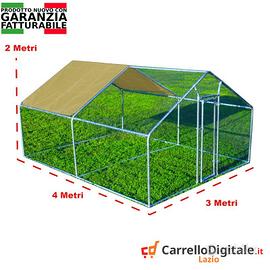 Recinto per Polli 3x4m x 2mH-12mq - beige