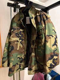 Giacca militare M65 Woodland XL con liner