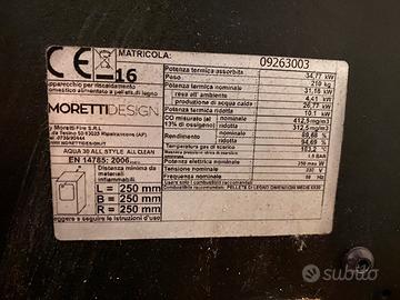 Stufa Idropellet Moretti Acqua 30