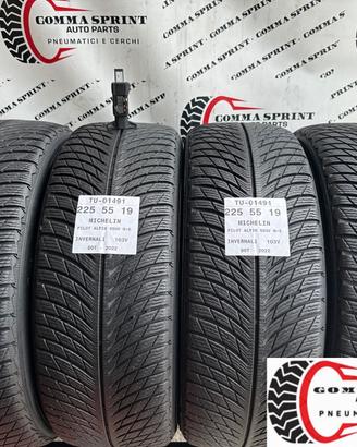 4 PNEUMATICI 225/55 R19 MICHELIN INVERNALI 75%