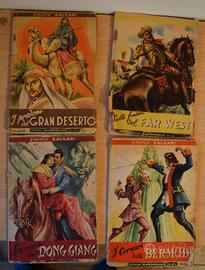 Quattro romanzi coll. Salgari (Carroccio) 1947/48