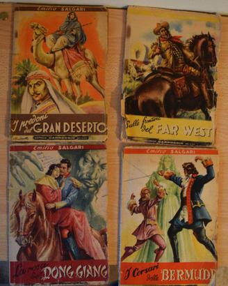 Quattro romanzi coll. Salgari (Carroccio) 1947/48