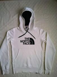 Felpa The North Face bianca/nera taglia XS