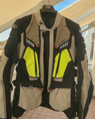 Giacca tg.L Clover CROSSOVER 3 WP+ accessori.