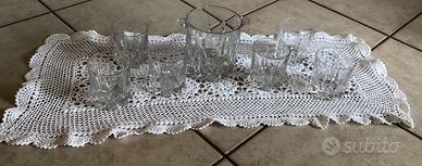 set di 6 bicchieri con cestello porta ghiaccio