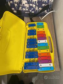 Xilofono didattico per bambini con custodia