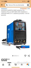 Saldatrice IPOTOOLS Supertig 200DI AC DC alluminio