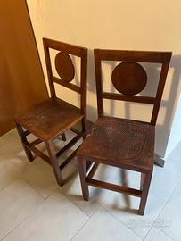 Coppia di sedie vintage anni ‘50