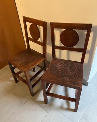 Coppia di sedie vintage anni ‘50