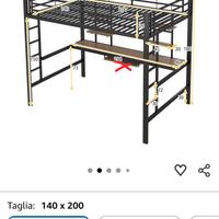 Letto soppalco 100€