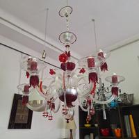 lampadario design anni 80 galliano e ferro