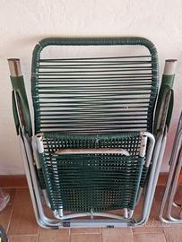 2 sedie sdraio vintage