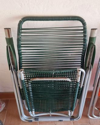 2 sedie sdraio vintage