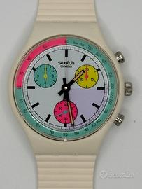 Swatch Chrono White Horses