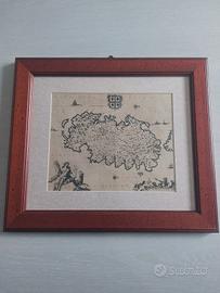 quadretto con stampa Sardegna antica