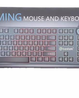 Tastiera Da Gioco Cablata + Mouse Retroilluminati