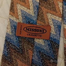 Cravatta vintage Missoni 100% seta