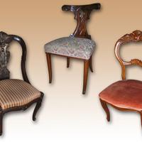 Sedie Luigi XVI, Ottocento, Austriache, Impero.