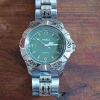 Orologio Yideli al quarzo, quadrante verde