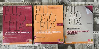 Libri filosofia Abbagnano Fornero 2A, 2B+quaderno