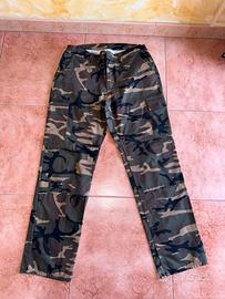 Pantaloni mimetici cargo solognac500 verdi