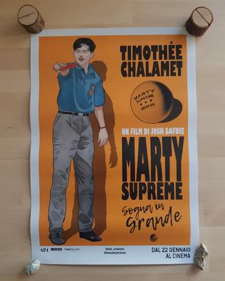 Poster film Marty Supreme, J. Safdie, 2025, 42x30