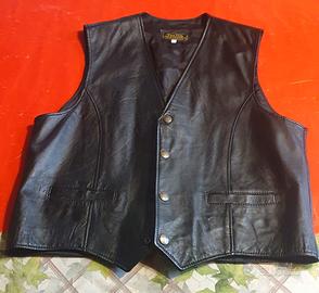 Gilet in pelle vera Vintage